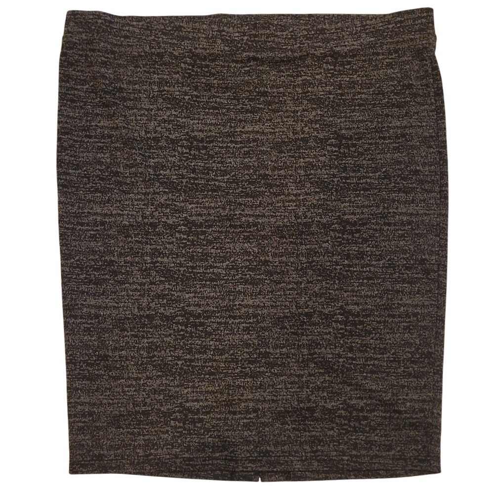 Torrid Black and Gray Marled Knit‎ Pencil Skirt 5x 28